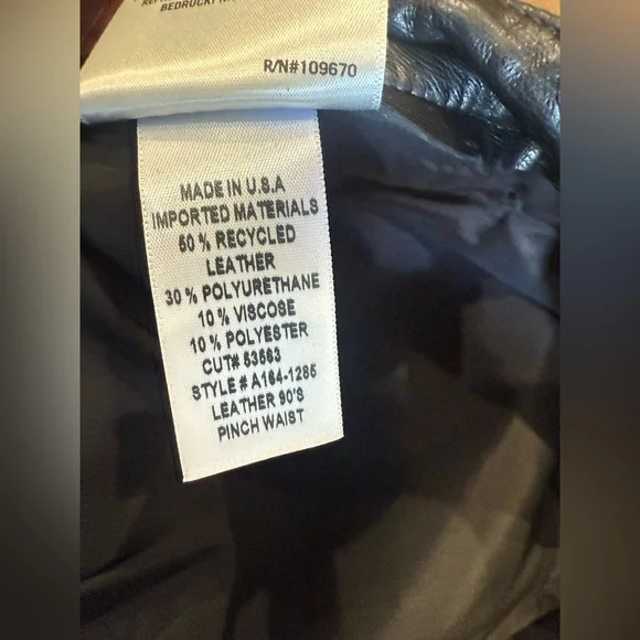 NWT Agolde Leather 90s Pinch Waist - Picture 6 of 7